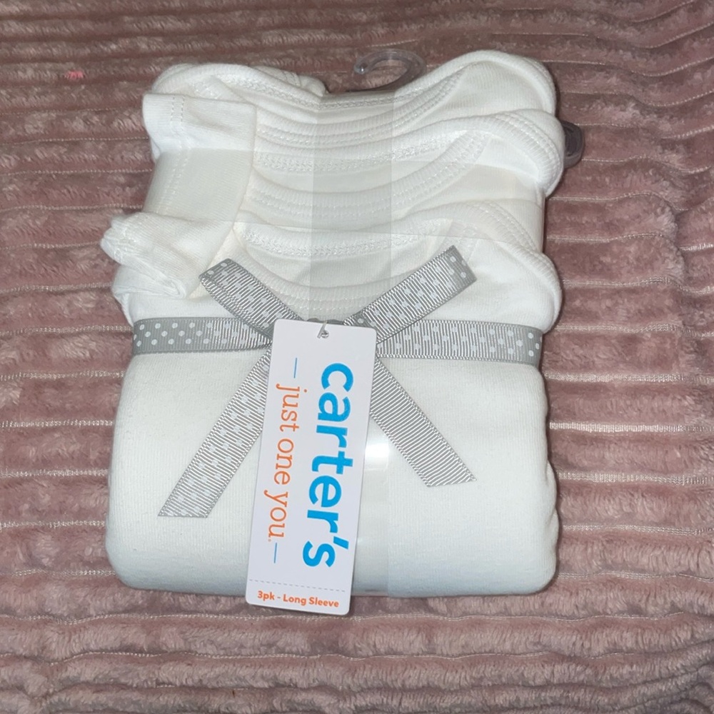 Carter’s 3 pack long sleeve bodysuit